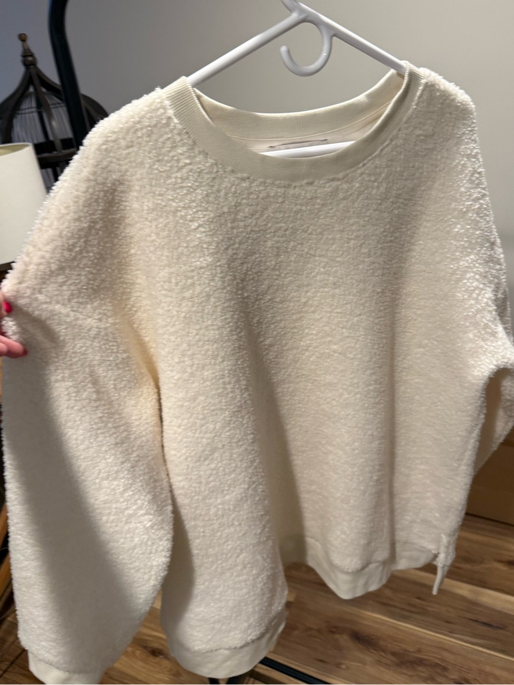 LOFT Cozy Cream Women's Sherpa Sweatshirt